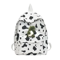 deanfun mini backpack 3d printed cow spot waterproof shoulder bags essential school bag for teenagers mnsb 30