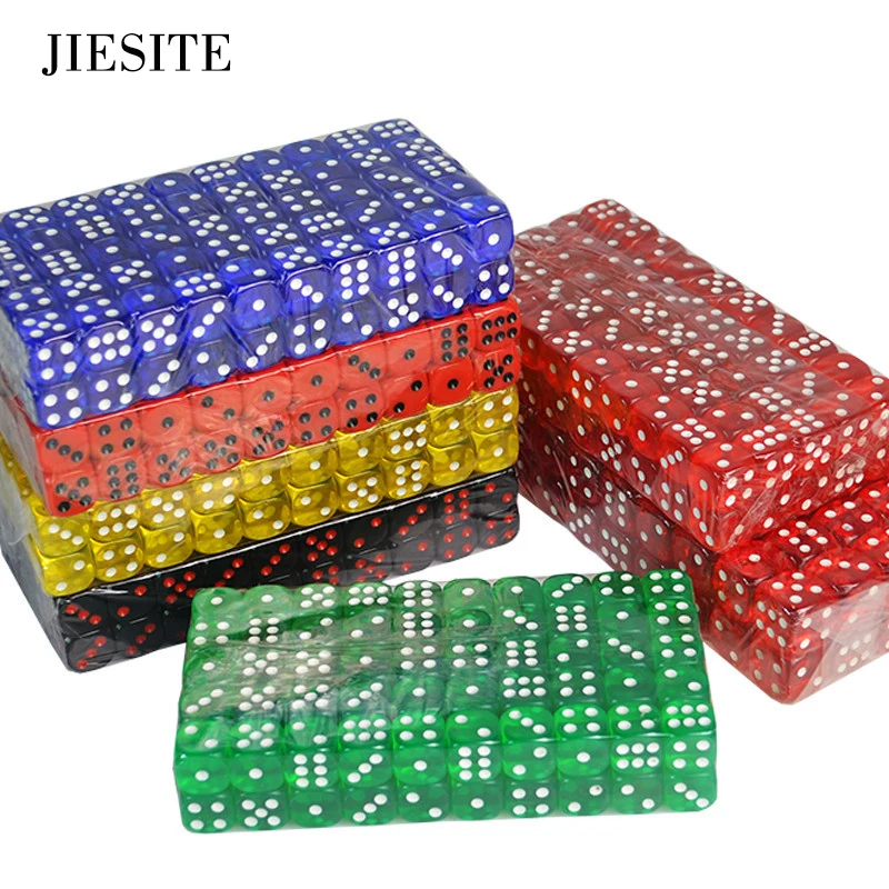 Акриловые цифровой кубики для развлечений азартные игры Transaprent питьевой