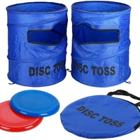 flying disc throwing game set backyard beach toss game for kids adults outdoor fun party toy with carry bag