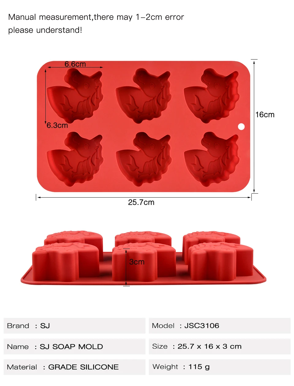 SJ 6 полости Единорог силиконовые формы для мыла ручной работы силиконовые 3d формы для мыла лоток Бытовые аксессуары