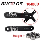 Звездочка из алюминиевого сплава BUCKLOS 170 мм для горного велосипеда 104BCD, квадратное отверстие, одинарныйдвойной дорожный аксессуар для горного велосипеда