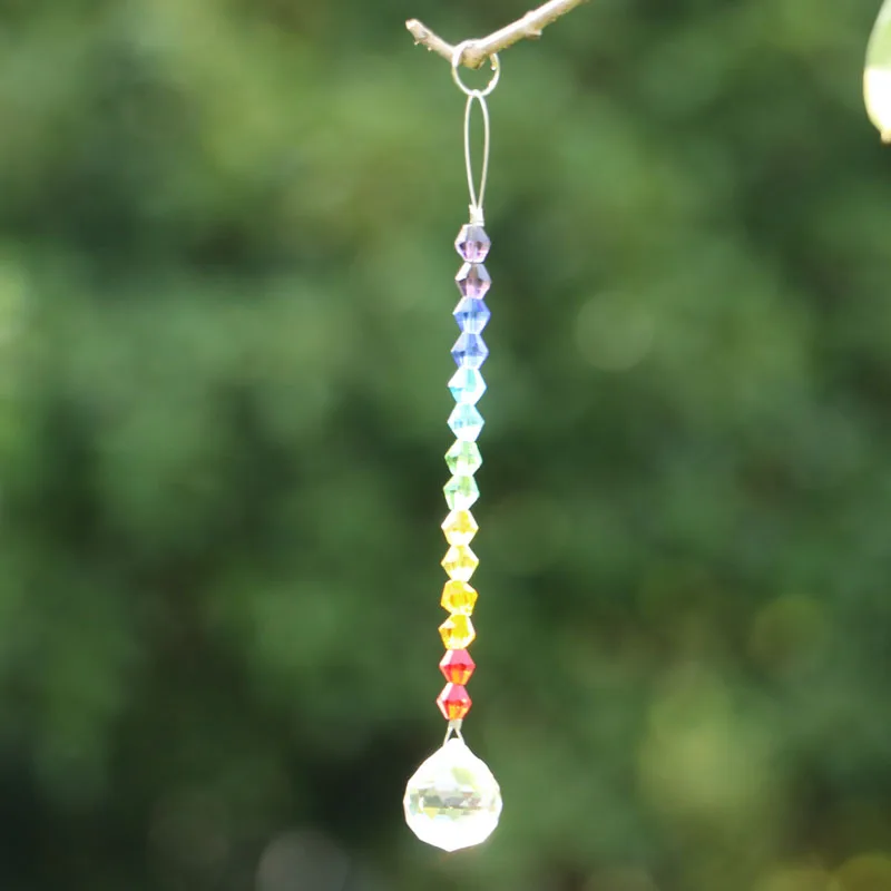 1 шт. хрустальный шар призмы Suncatcher Висячие чакра кристаллы Радуга производитель украшения для дома и офиса и сада