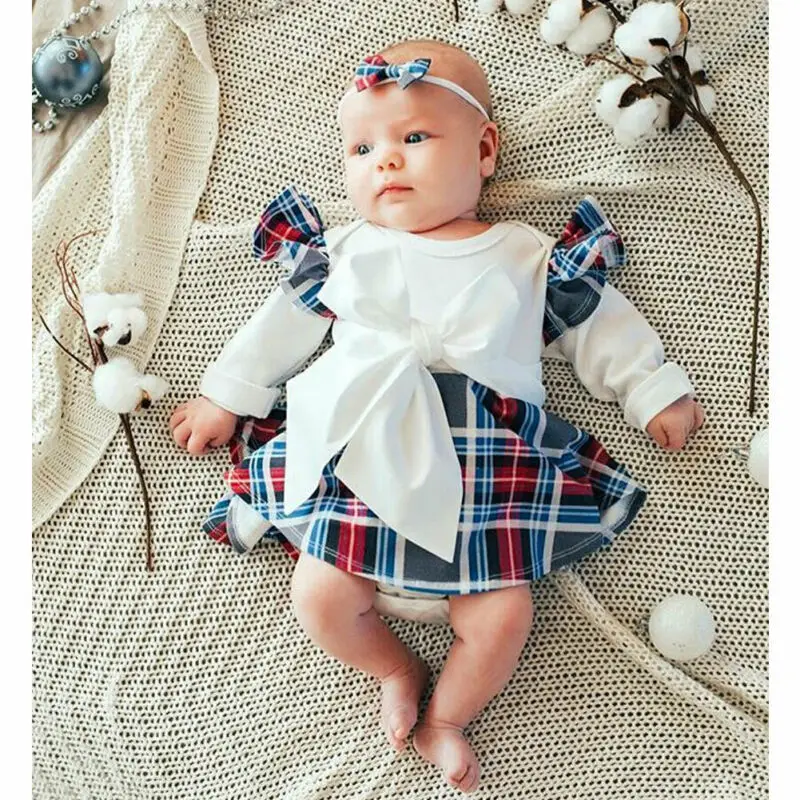 Детский хлопковый сарафан в клетку на возраст 0 18 месяцев|Платья| |