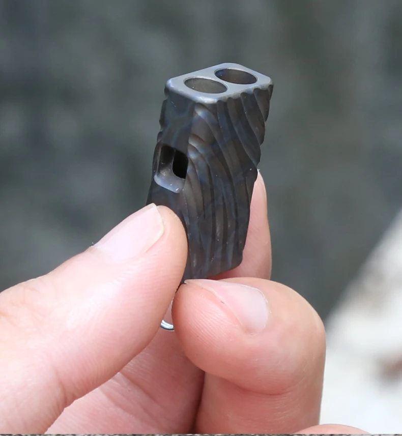 Двухтрубчатый свисток EDC из титанового сплава TC4 высокочастотный для обучения