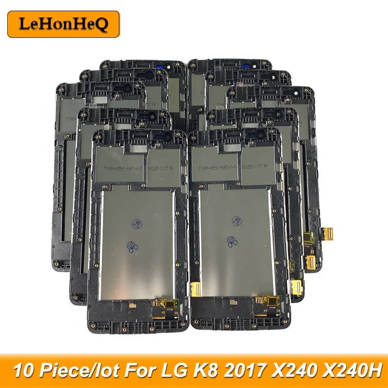 10 шт./лот AAA + LCD для LG K8 2017 X240 X240H X240K ЖК дисплей сенсорный экран дигитайзер сборка с