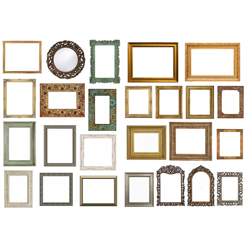 1 шт. Винтаж картинной рамы нарезанные милый эстетический книжка журнал Стикеры s
