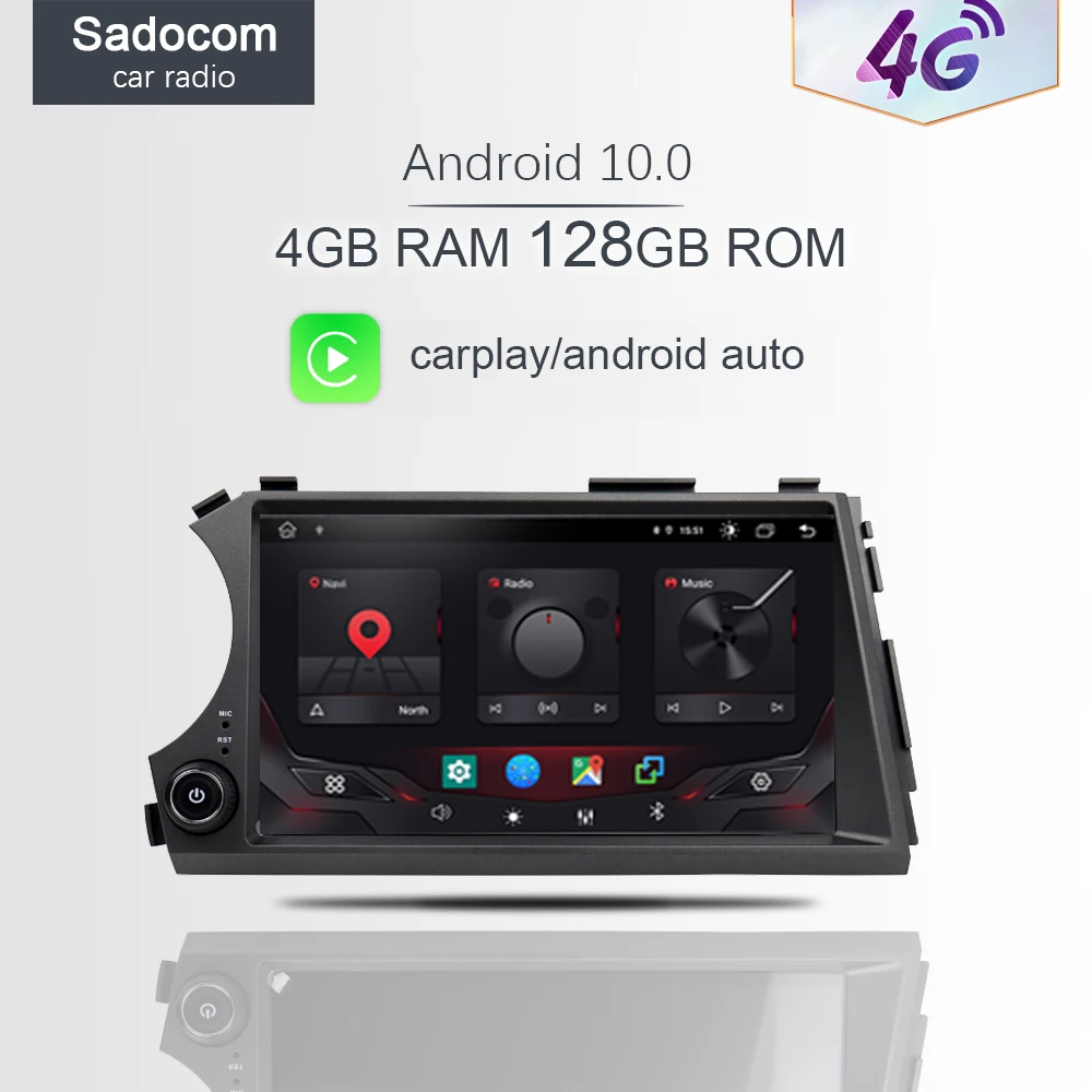 8 &quot4G SIM LTE Android 10 0 Core 4 Гб Оперативная память 64 Встроенная автомобильный