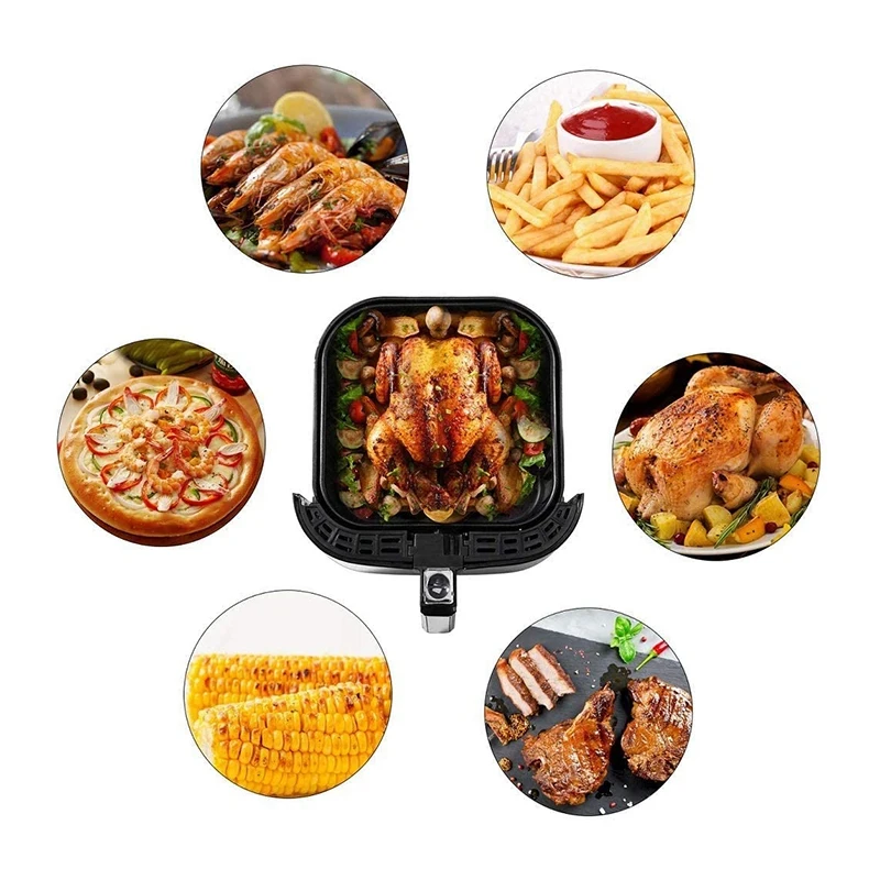 

300Pcs Square 8.5 Inch Air Fryer Parchment Paper Liners,Perforated Parchment Paper for Air Fryer,Ovens