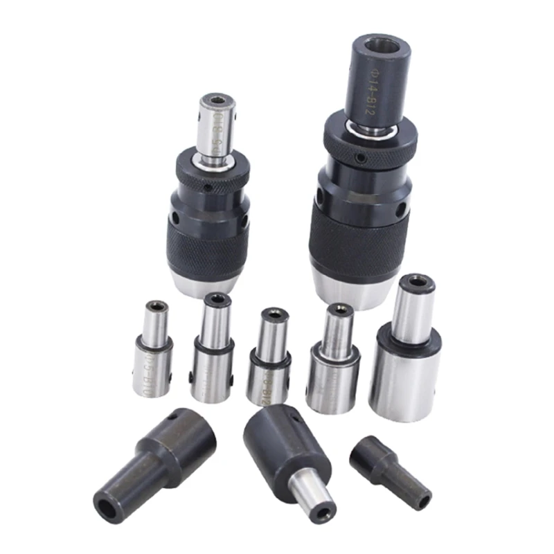 

B10 (0.5-6mm) B12 (1-10mm), B16 (1-13mm), B18 (1-16mm) B22 (5-20)Drill Chuck Keyless Self-tapping Chuck Self-tightening M4YD