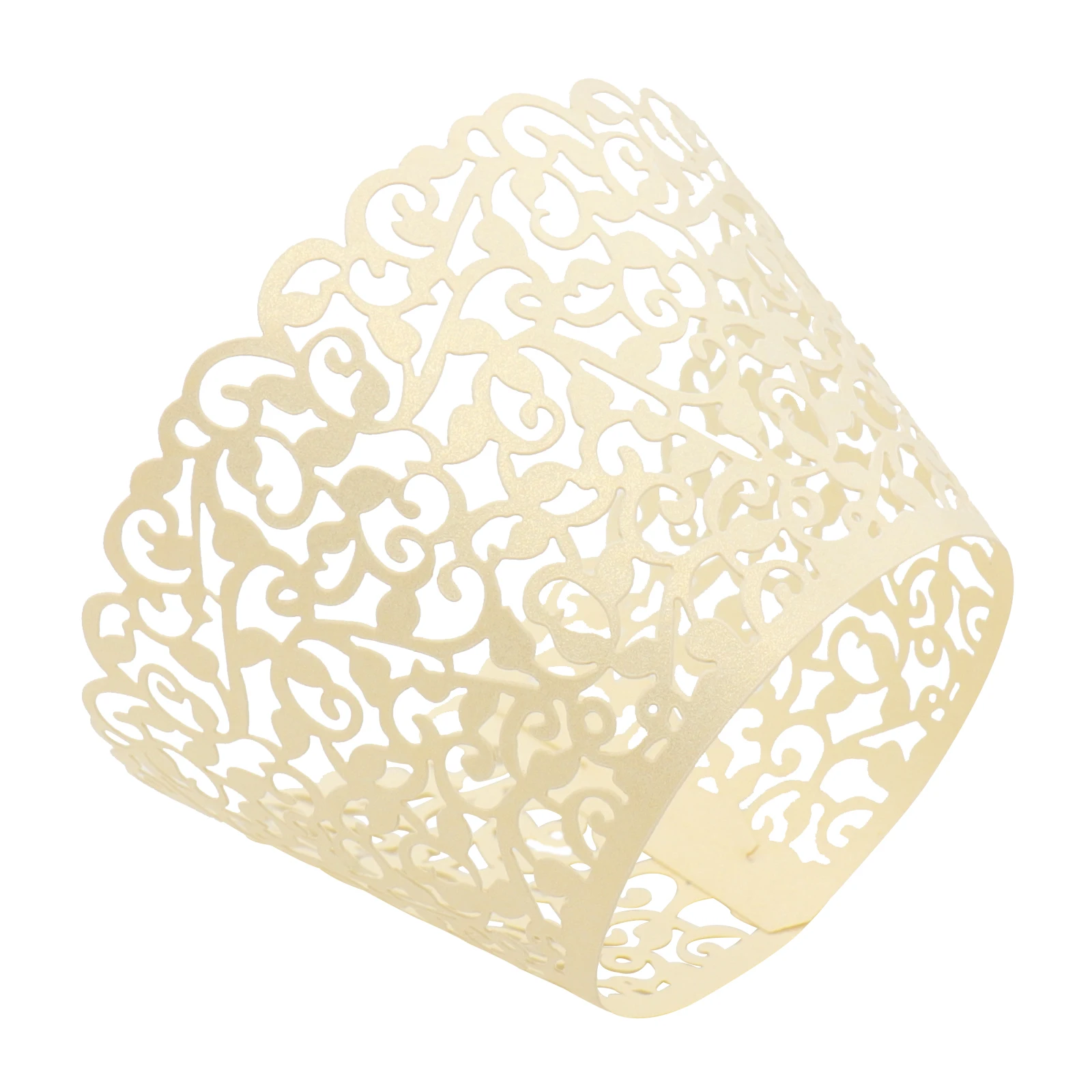 10 шт. обертки для свадьбы дня рождения филигранью лозы кексы булочек кексов чехлы