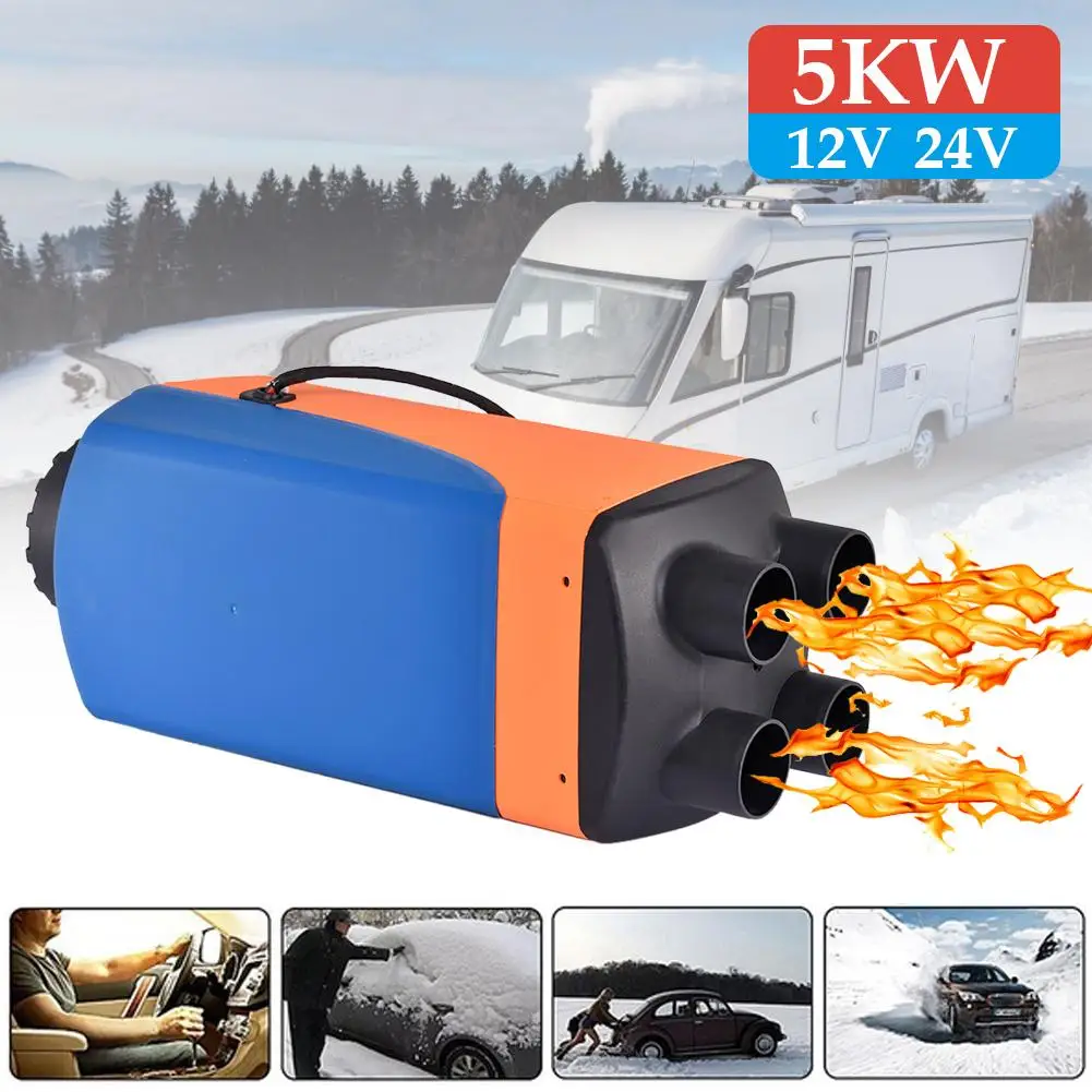 

Fast Ship 12V 5KW Diesel Air Heater LCD For Car Trucks Boats Motor Home Monitor For RV Motorhome Trailer With Remote Winter Warm