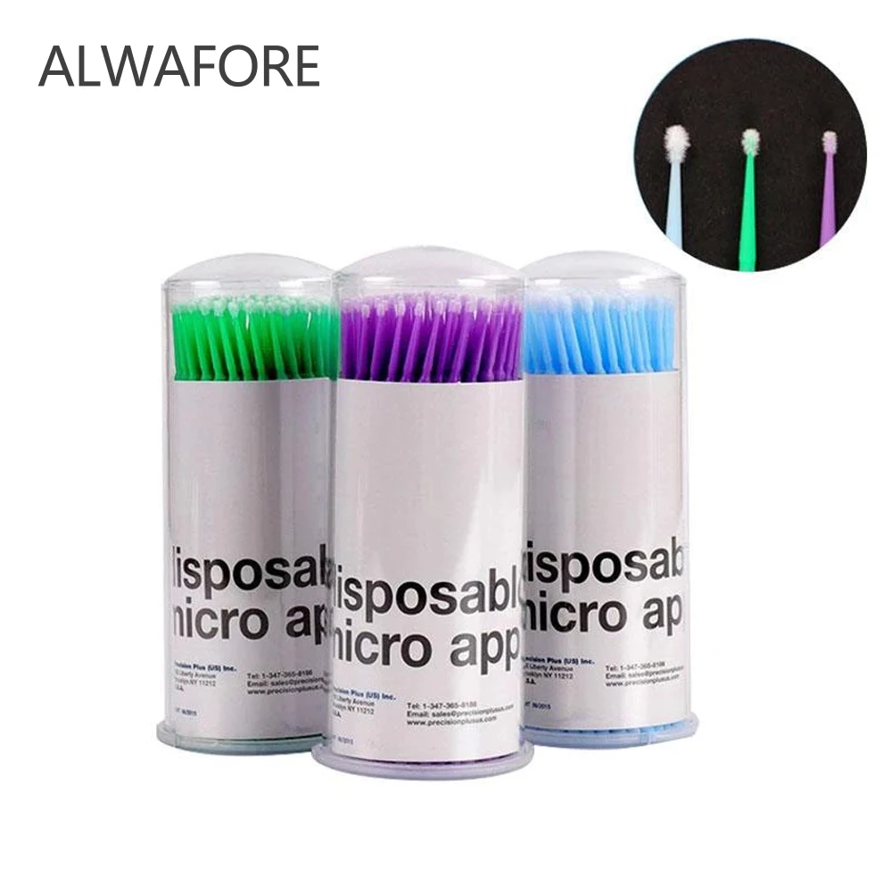 100 шт одноразовые ватные тампоны инструменты для наращивания ресниц удаления