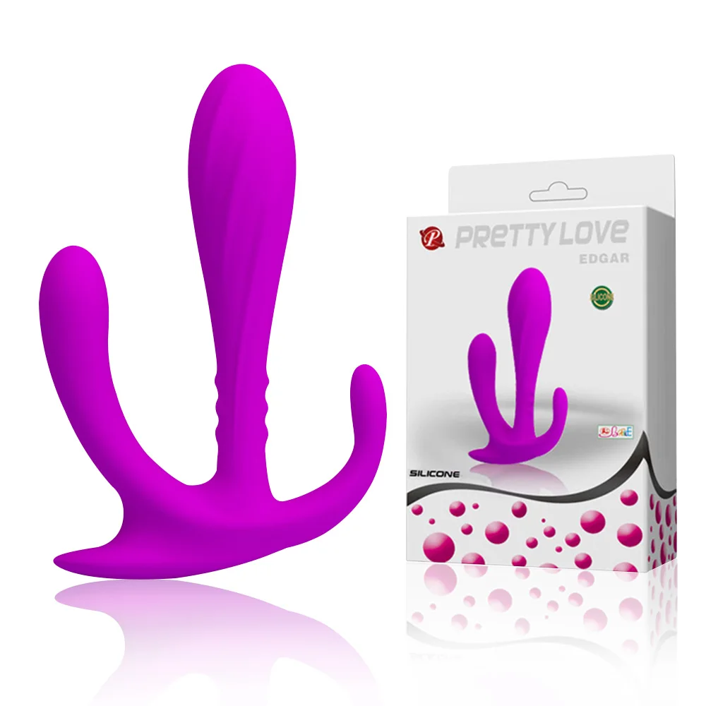 Женская Анальная пробка силиконовый Стимулятор точки G мужской массажер