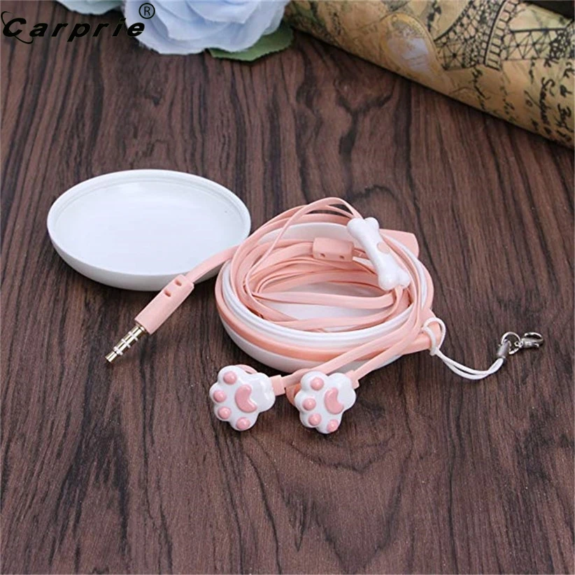 Детские наушники CARPRIE гарнитура с милыми кошачьими лапами 3 5 мм вкладыши