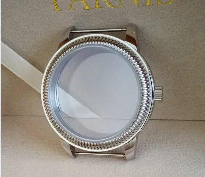 44 мм высокого качества 316L из нержавеющей стали корпуса часов Калибр ETA 6497/6498