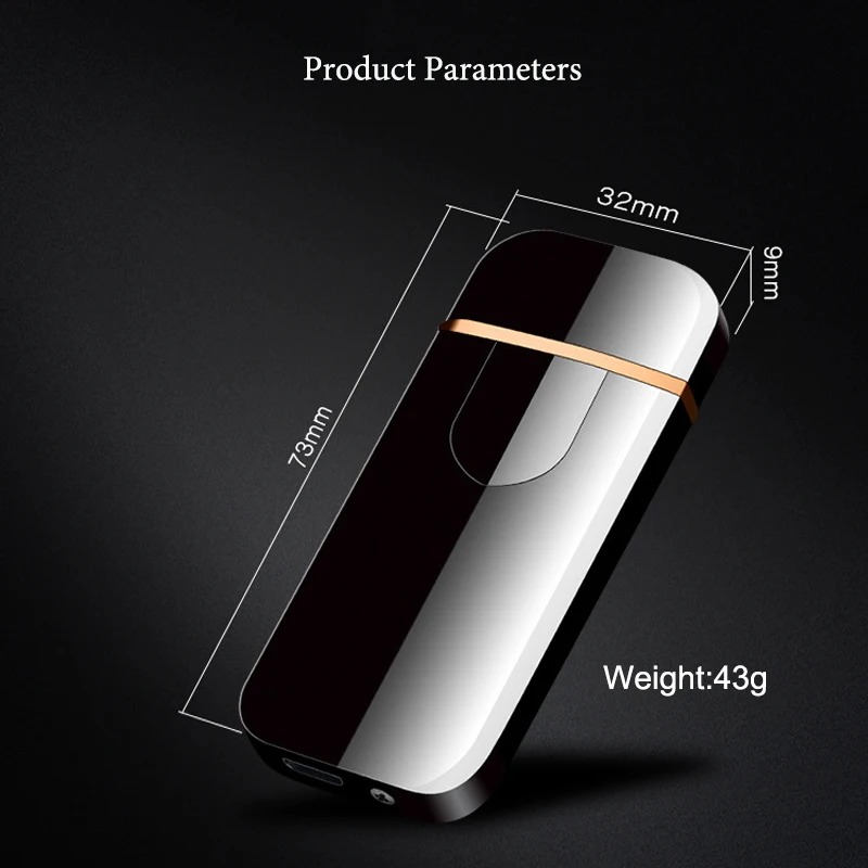 Зарядная USB Зажигалка умная ветрозащитная сенсорная Индукционная Vape