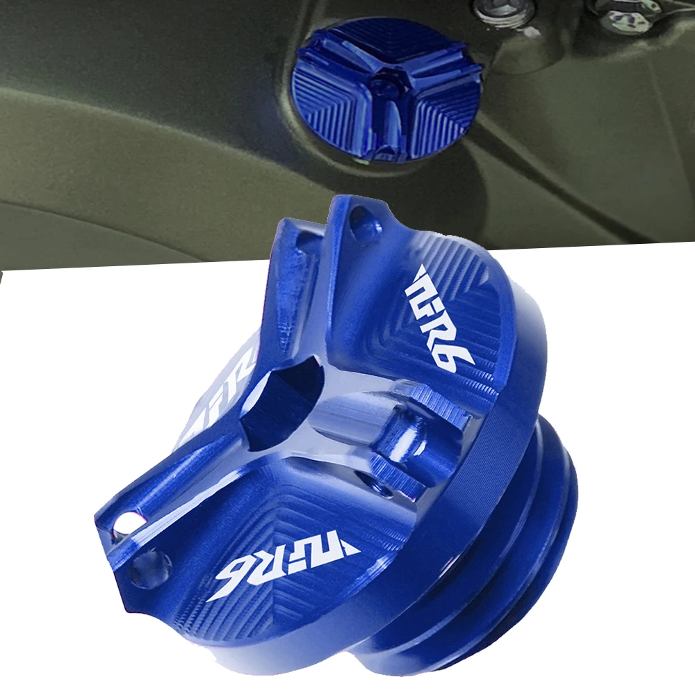 

With YZFR6 Logo Motorcycle CNC Engine Oil Filler Cup Plug Cover Cap Screw For Yamaha YZFR6 YZF-R6 1999-2016 2015 2014 2013 2012