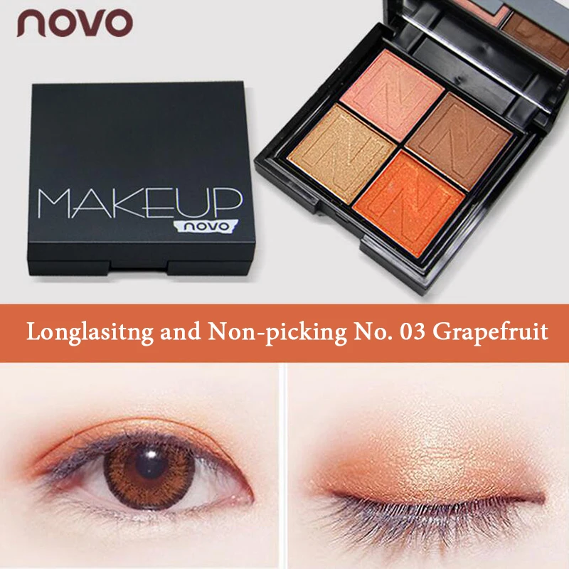 4 цвета тени для век матовые бесконечное очарование красота мерцание Сияющие