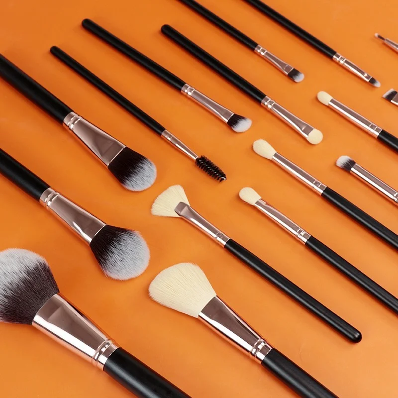 

Набор из 16 кистей для макияжа, Профессиональные Тени для век, основы, румян, пудры, подводки для глаз, ресниц Кисть для макияжа губ, инструмен...