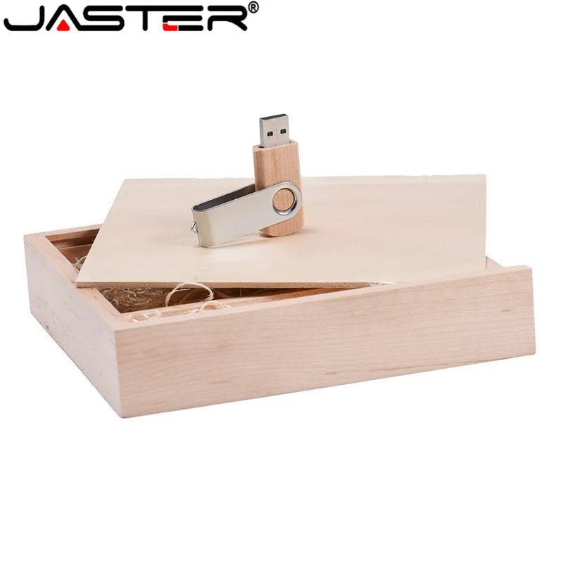 JASTER 1 шт. бесплатный логотип ореховый фотоальбом уникальный деревянный usb +