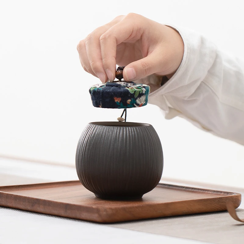 TANGPIN керамические чайные добавки черные винтажные канистры китайские кунг-фу