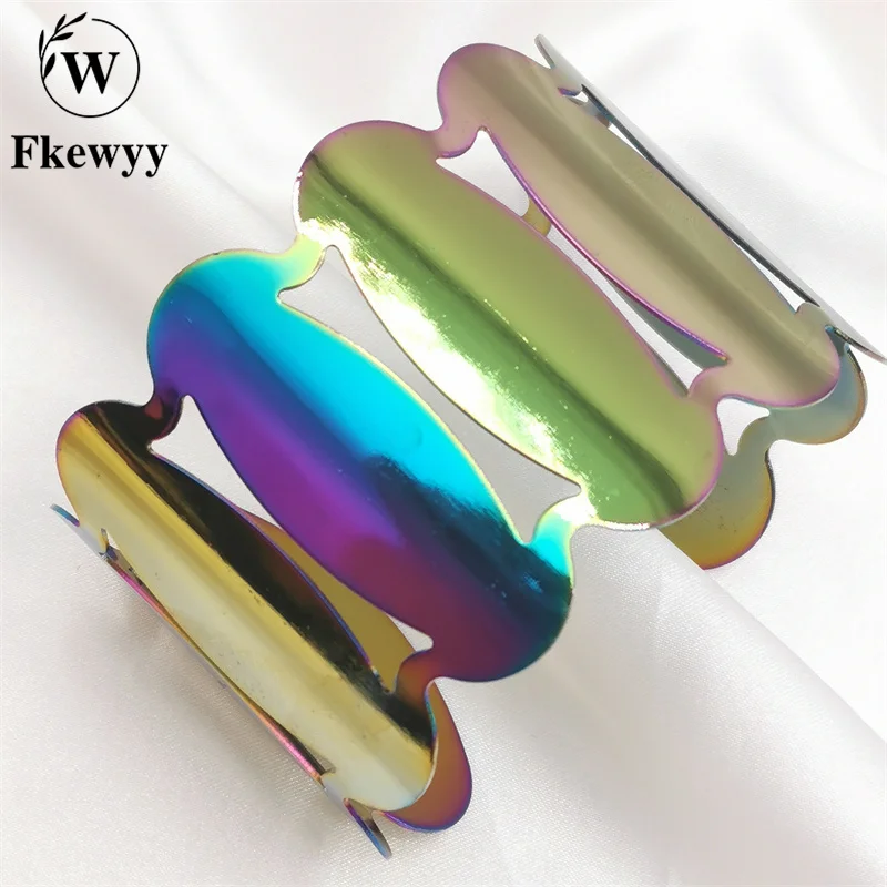 

Fkewyy Punk Bracelets For Women Gothic Accessories Luxury Designer Jewelry Colorful Adjustable Bracelet Luxury Colorful Jewelry