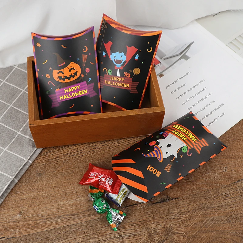 1 шт. забавная коробка с привидением тыквы бумажная Подарочная для Хэллоуина
