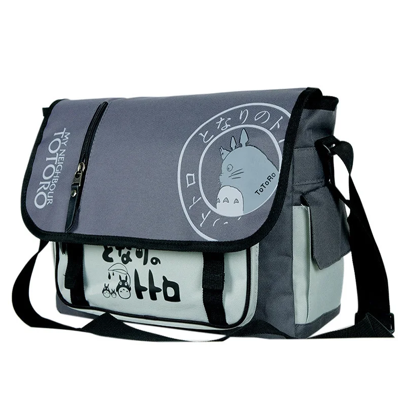 Холщовая сумка-мессенджер в стиле аниме Totoro сумка на плечо с принтом для