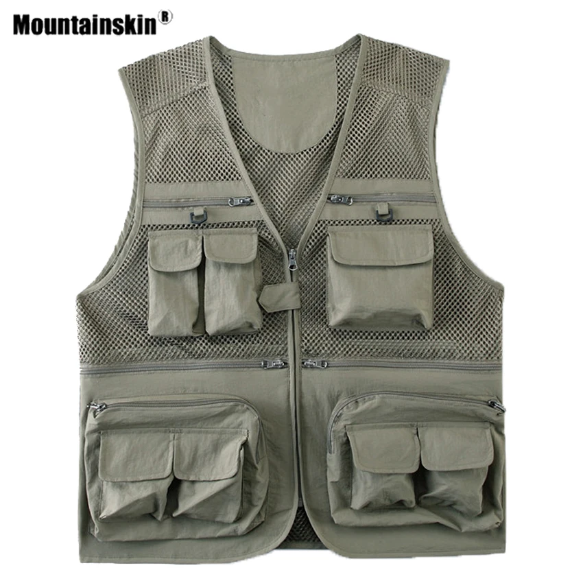 Мужской жилет Mountainskin дышащий для активного отдыха походов альпинизма VA723|Жилетки