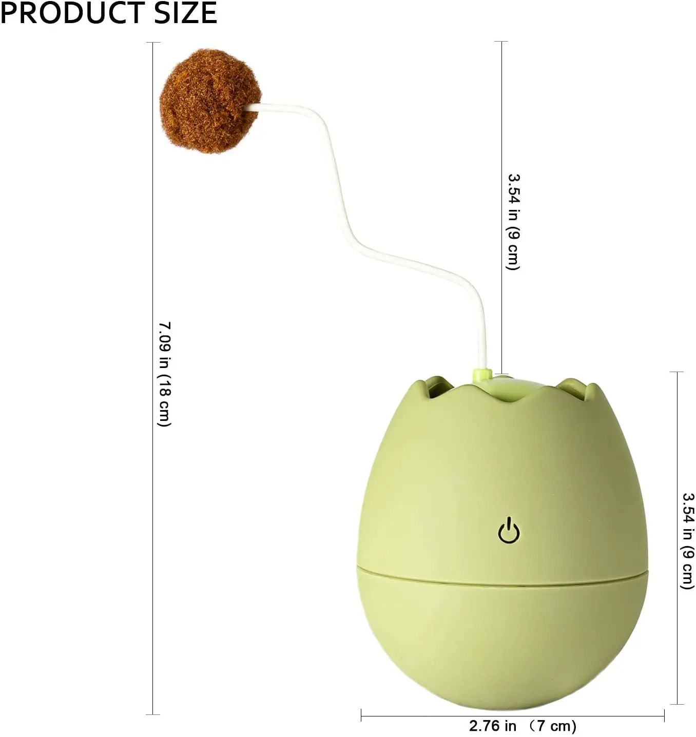 

Automatic Cat Toy Ball Rotating Tumbler Smart Rolling Balls Eggshell Funny Cats Stick Training Interactive Toy Pet Accessories