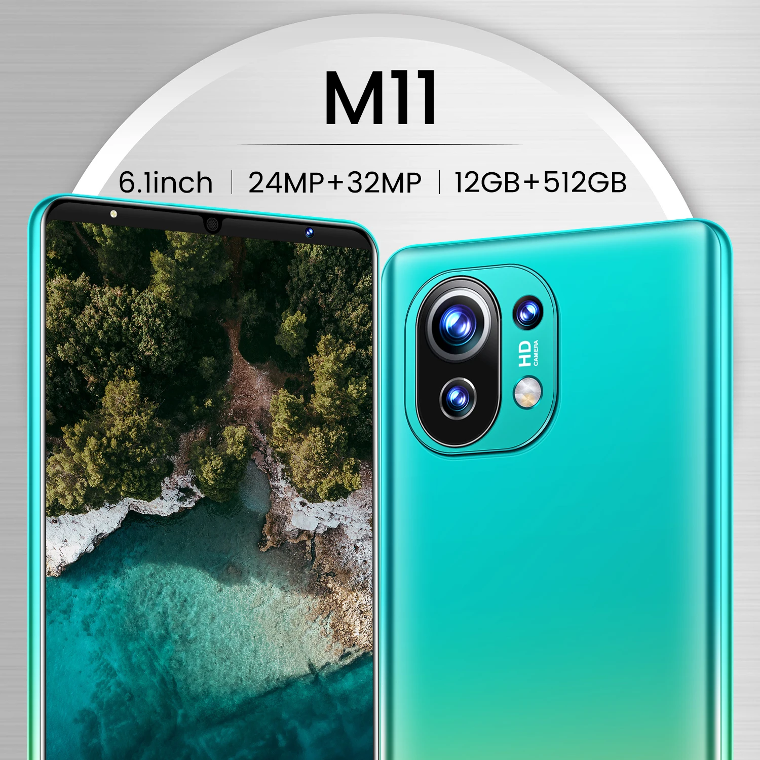 

Xiomi M11 Smartphone 512gb 6.1inch Smart Phones Unlocked 5g Cellphones 5200mAh Mobile Phone Android 10 Celular Global Version