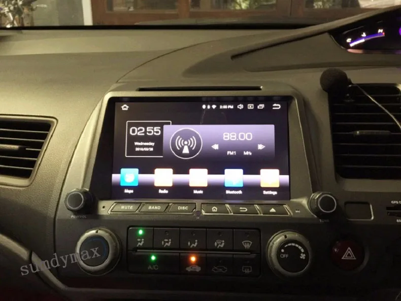 4+128G Android10 car radio for honda civic right driving 2006-2011 gps navigation multimedia audio stereo player Carplay | Автомобили и