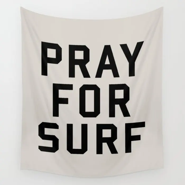 Pray For Surf Wall Tapestry Background Wall Covering Home Decoration Blanket Bedroom Wall Hanging Tapestries