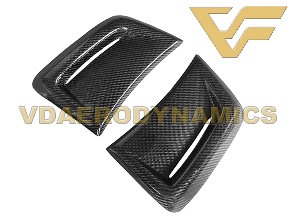 Подходит для 08 11 12 14 Benz W204 C63 VAD передний бампер из углеродного волокна с боковыми