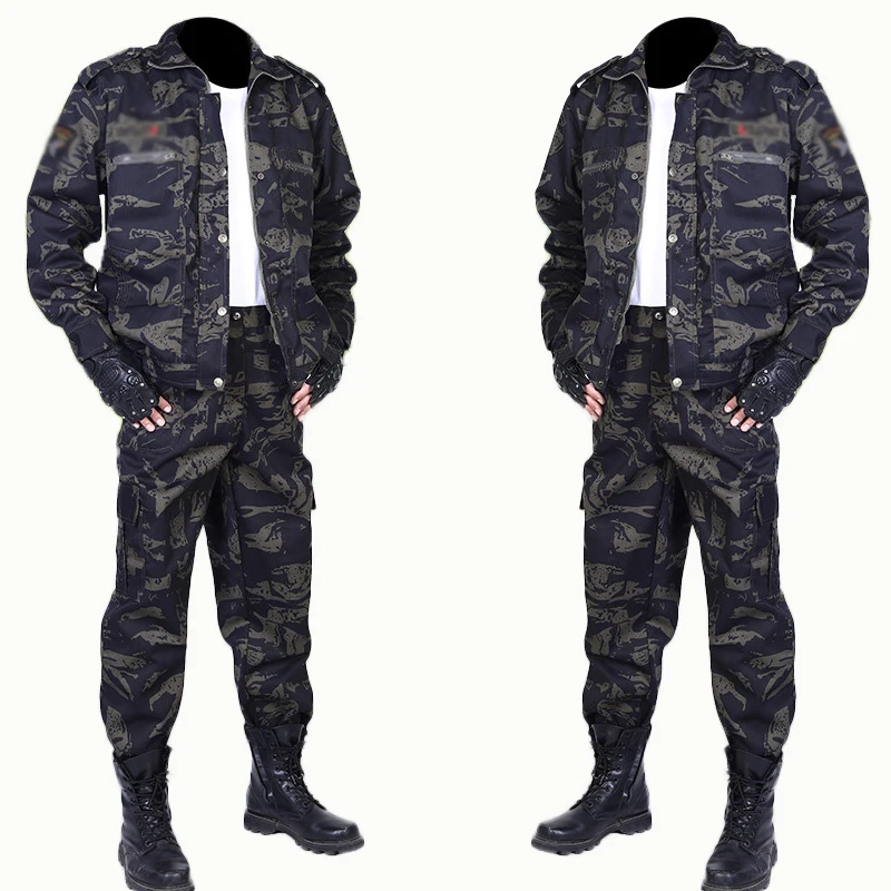 

Fall 2021 men camouflage outdoor sports leisure suit wire wear overalls