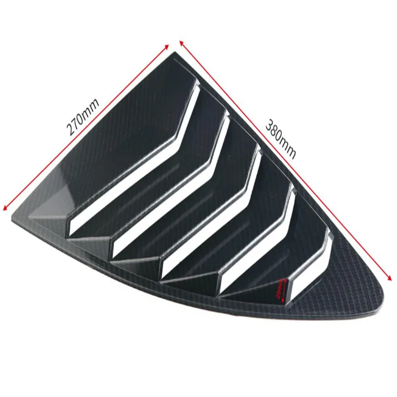 Стайлинг автомобиля стикер для углеродное волокно 1/4 четверти боковое окно