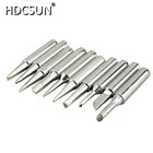 10 наконечников для паяльника без свинца 900M-T для 933.376.907.913.951,898D,852D + для быстрой паяльной станции Lukey 852D