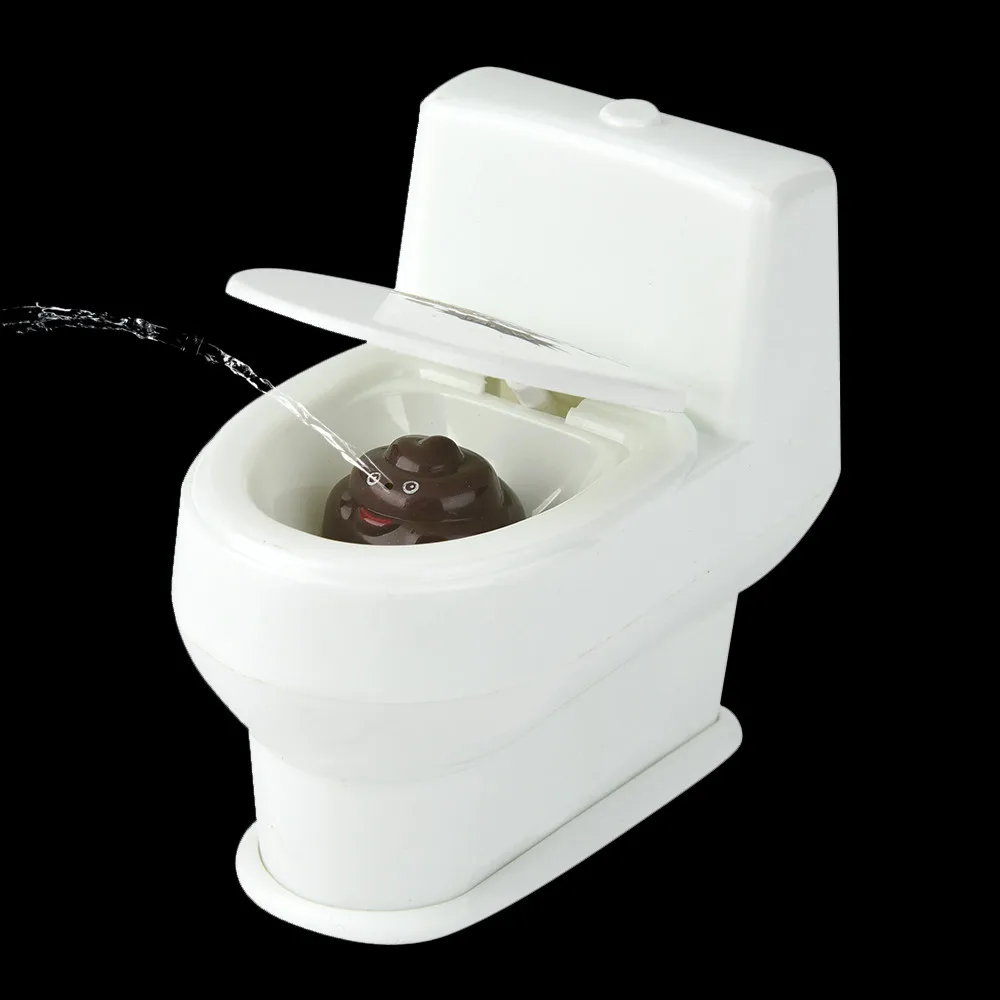 Мини Смешные шуточные брызги брызг воды Туалет Closestool шутка кляп игрушка