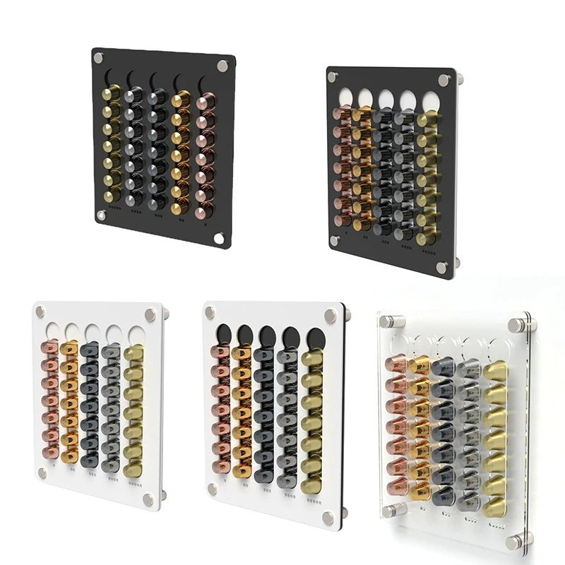 Nespresso Coffee Capsule Holder Stand Rotary Pod Tower Rack Rotatable Storage Shelves 35 Sets | Дом и сад