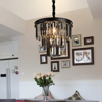 indoor modern crystal chandelier raindrop crystal chandeliers led pendant lighting fixture for dining roombedroomliving room
