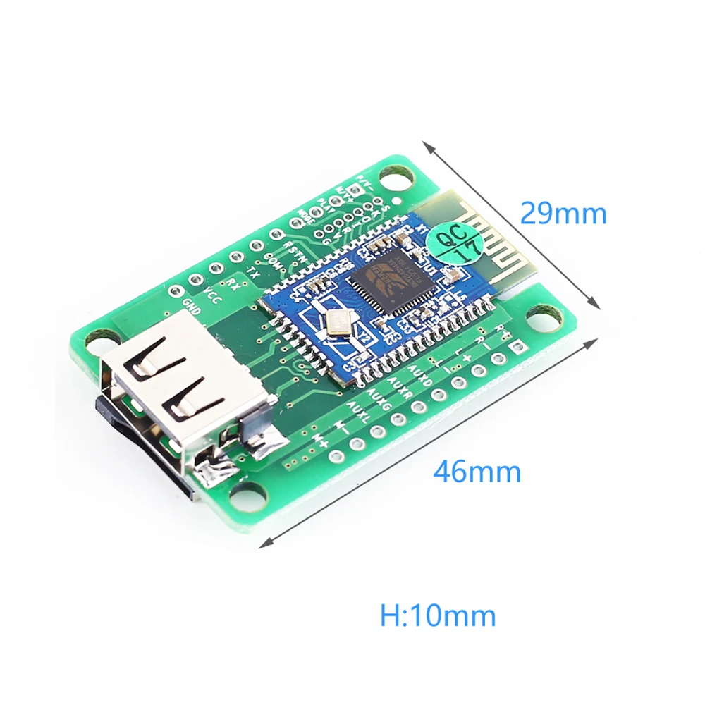 BK3254 Bluetooth Power Amplifier 3Wx2 BLE4.1 Stereo Audio Receiver Module Support U-disk TF Card | Электронные компоненты и