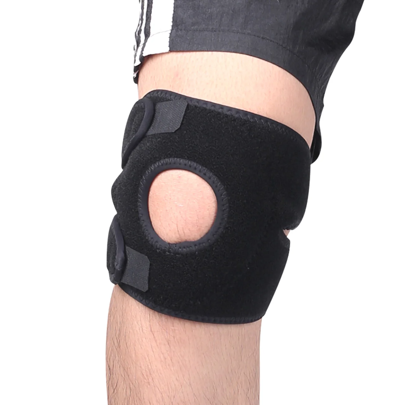 

Fitness Running Cycling Knee Support Braces Elastic Neoprene Patella Brace Knee Belt Support Fastener Adjustable Strap