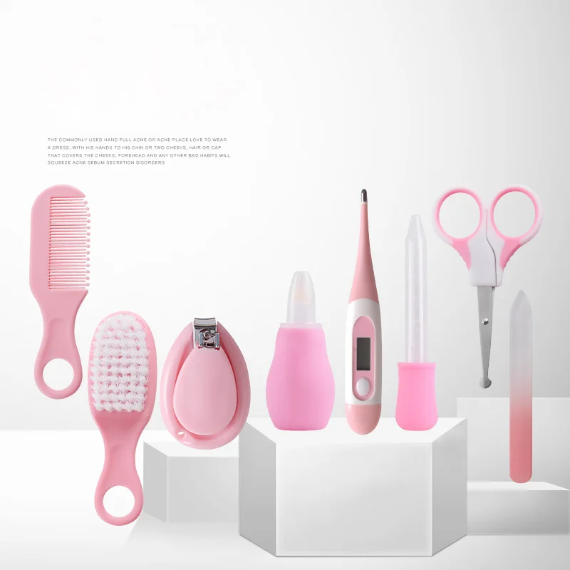 8 шт./компл. набор для ухода за ребенком ногтями расческа кистей термометр