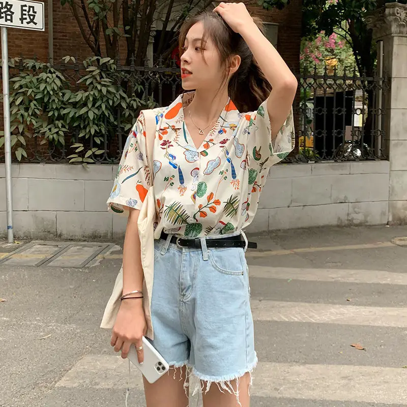

New neutral printing tops for women blouses fashion clothes for teens undefined woman tshirts blusas largas graphic tee Ay1331