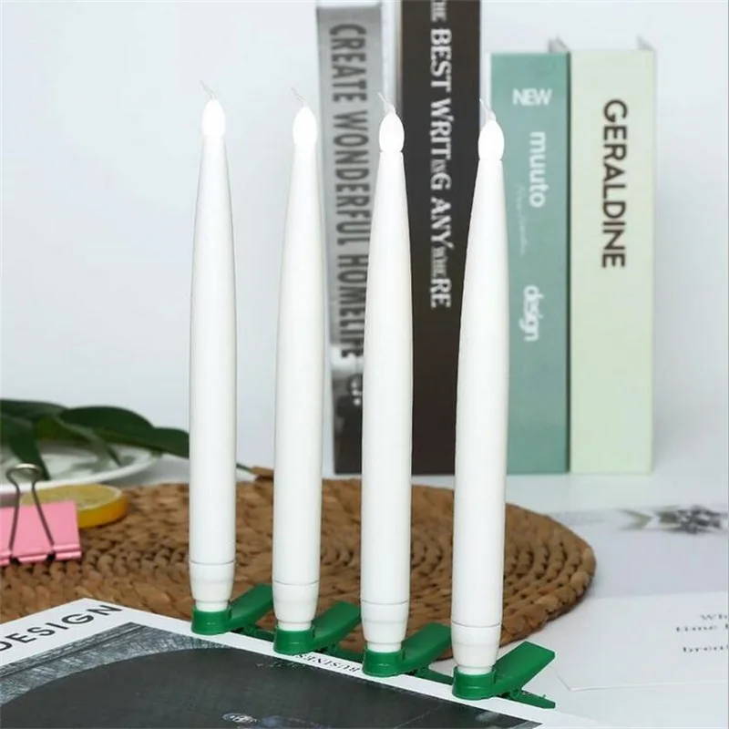 Горячая Led Батарея Свечи беспламенная свеча с конической лампой лампа