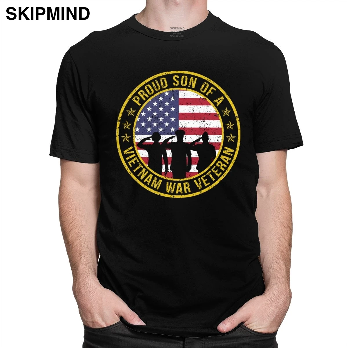 Крутая гордость сына вьетнамской войны футболки для мужчин с коротким рукавом