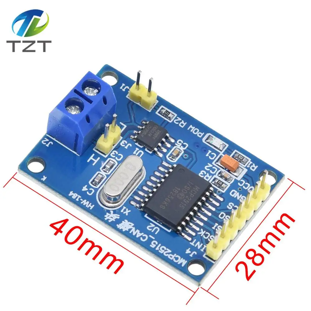 MCP2515 CAN шина Модульная плата TJA1050 приемник SPI для 51 MCU контроллер рычага Новинка|spi