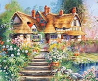 c08290 11ct14ct18ct25ct28ct oil scenery patterns counted cross stitch diy cross stitch kits embroidery needlework sets