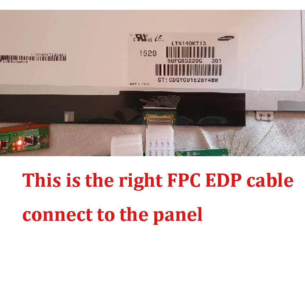 Комплект для контроллера B156HTN03.8/B156HTN03.6 плата дисплея 30 контактный EDP драйвер
