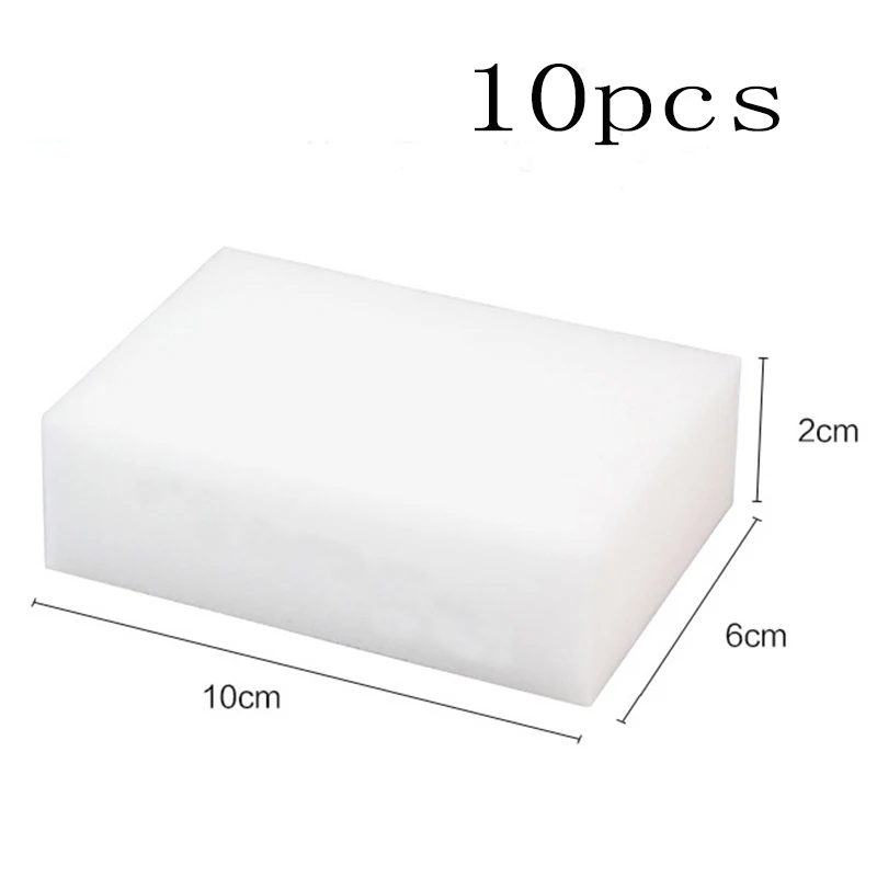 10x6x2cm 10pcs 10 шт./лот меламиновая губка волшебная губка Ластик меламиновая губка для кухня, ванная, офис для очистки нано губки - Цвет: 10x6x2cm 10pcs